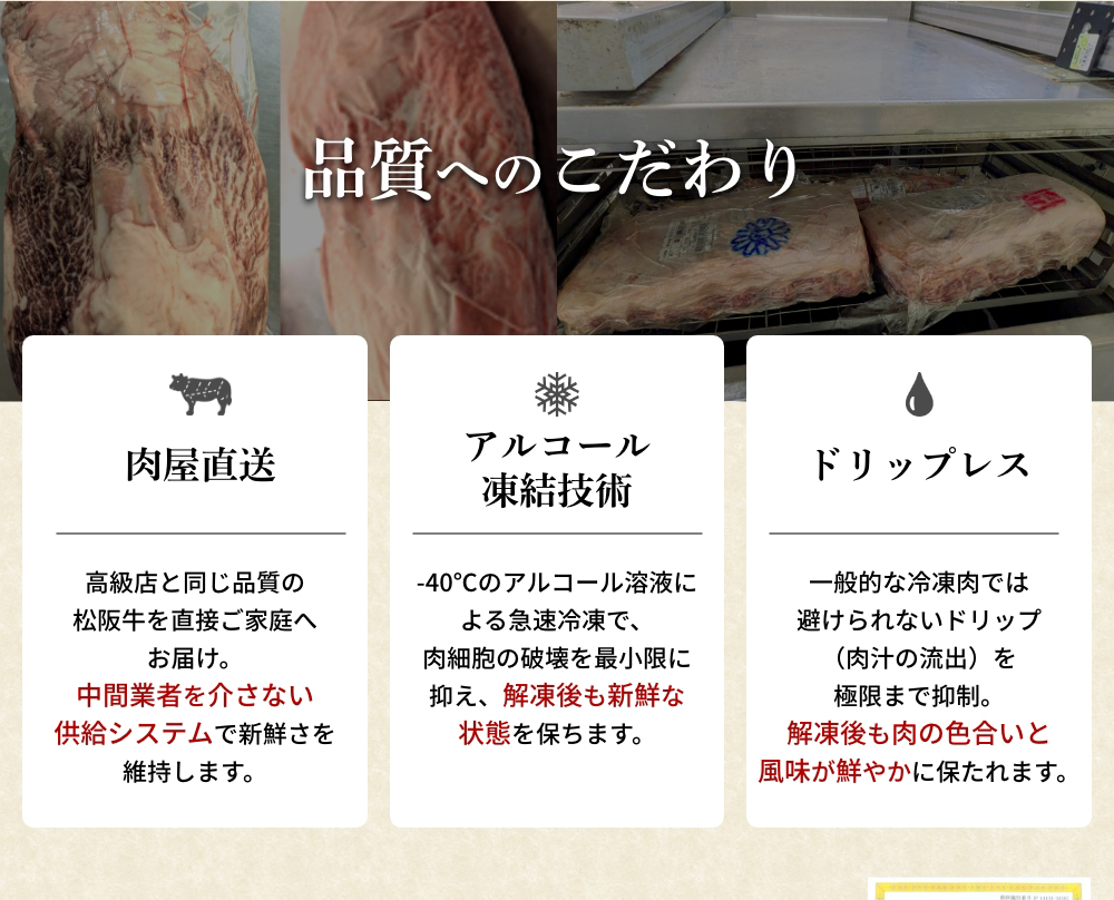 品質へのこだわり